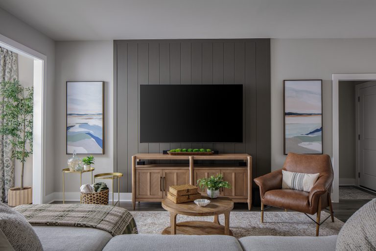 Interior designed living room